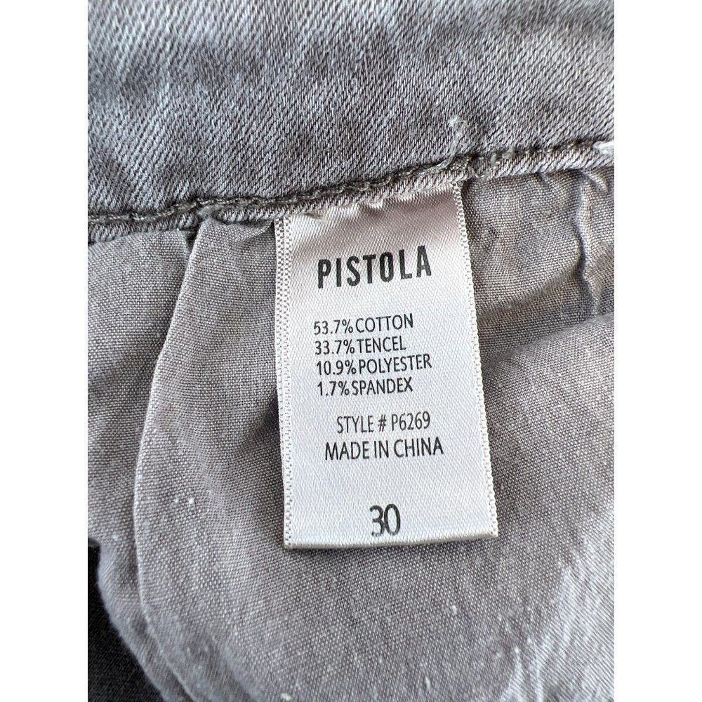 Pistola Womens Size 30 Gray Brown Ribbed Knee Skinny Jeans - Picture 7 of 7